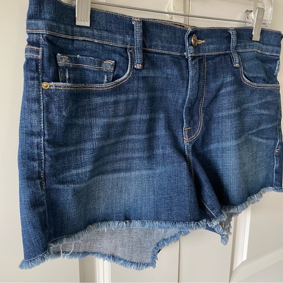 Frame Denim Le Cutoff Raw Hem Fulham Wash Low Rise Shorts Size 29 - Picture 3 of 12